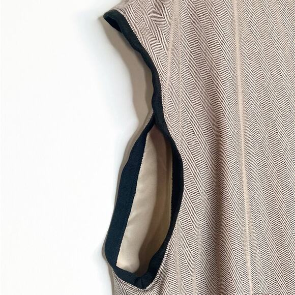 Zero Restriction Golf Outerwear Chevron Pullover Vest Shirt Beige Tan Black - Picture 3 of 12